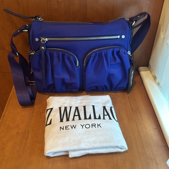 MZ Wallace Handbags - NWT MZ Wallace Paige Crossbody Dazzle Cobalt Blue